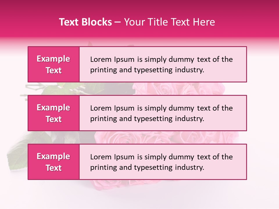 Colorful Pink Present PowerPoint Template