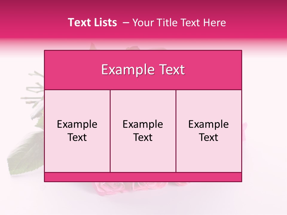 Colorful Pink Present PowerPoint Template