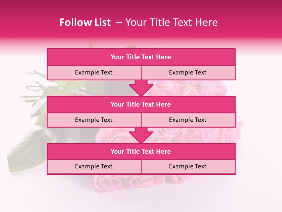 Colorful Pink Present PowerPoint Template