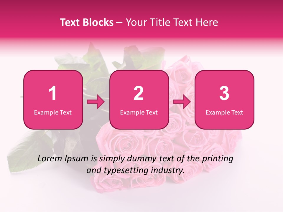Colorful Pink Present PowerPoint Template