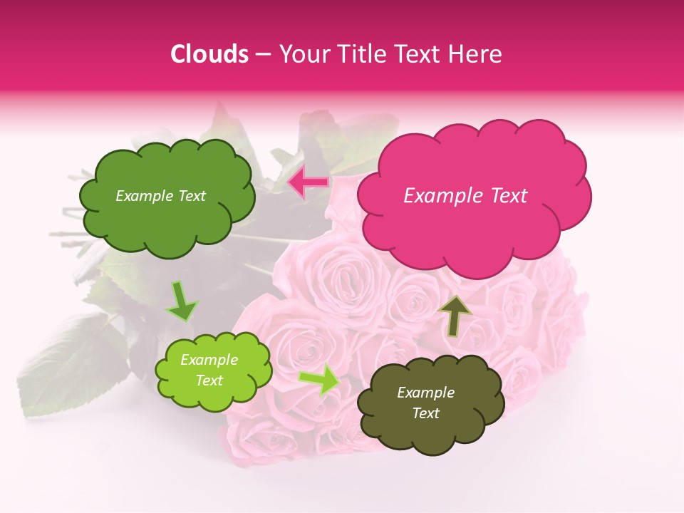 Colorful Pink Present PowerPoint Template