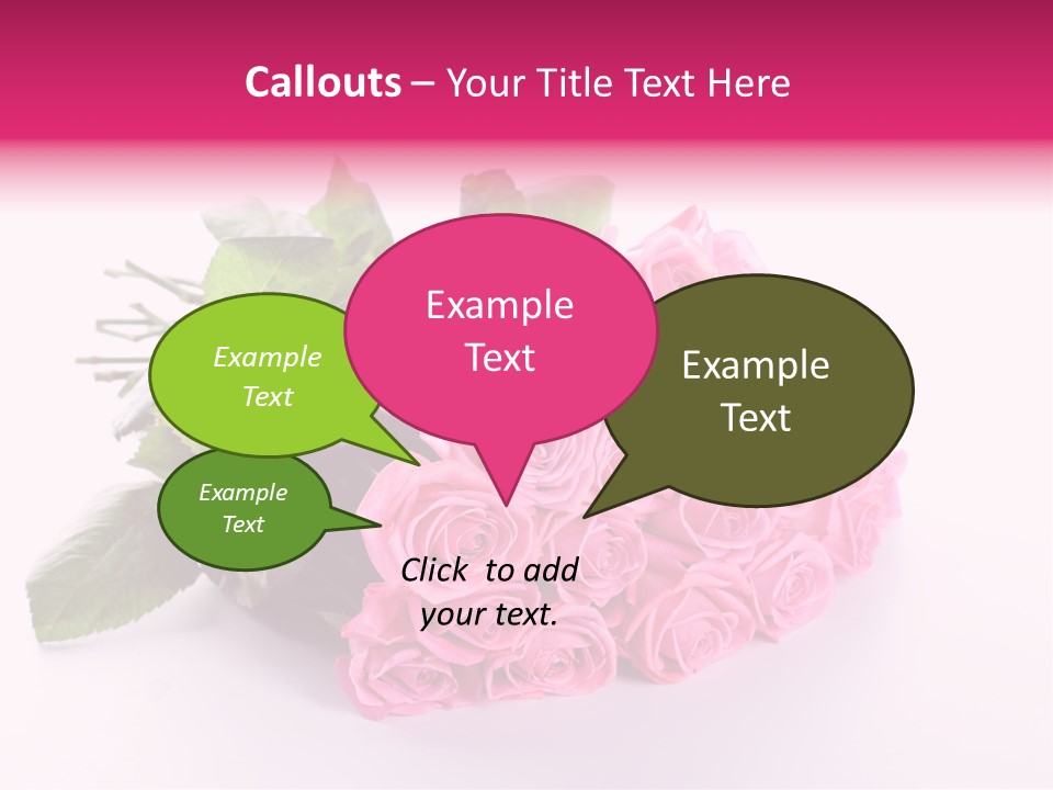 Colorful Pink Present PowerPoint Template