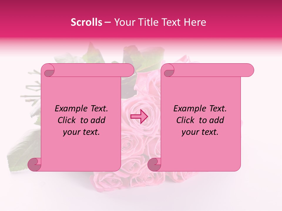 Colorful Pink Present PowerPoint Template