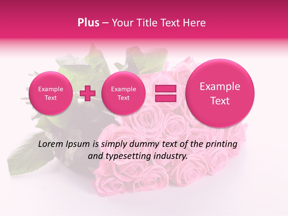 Colorful Pink Present PowerPoint Template