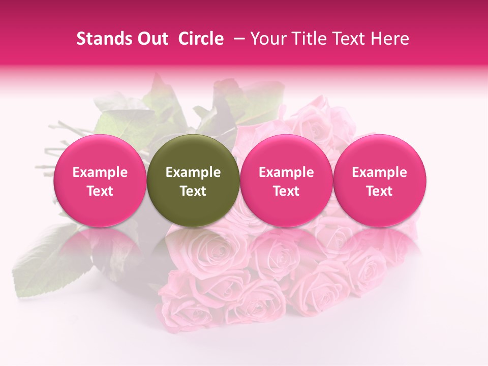 Colorful Pink Present PowerPoint Template