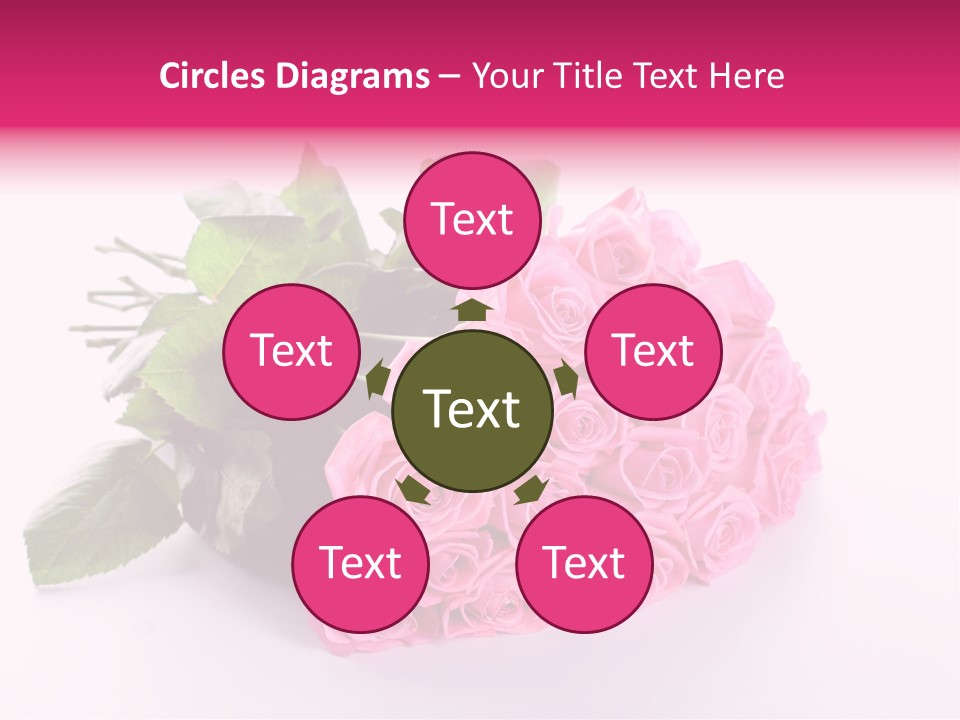 Colorful Pink Present PowerPoint Template