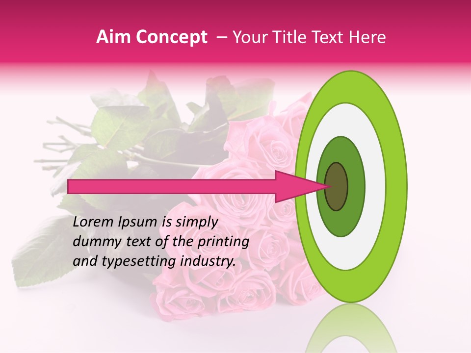 Colorful Pink Present PowerPoint Template