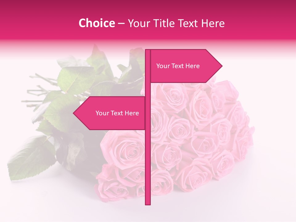 Colorful Pink Present PowerPoint Template