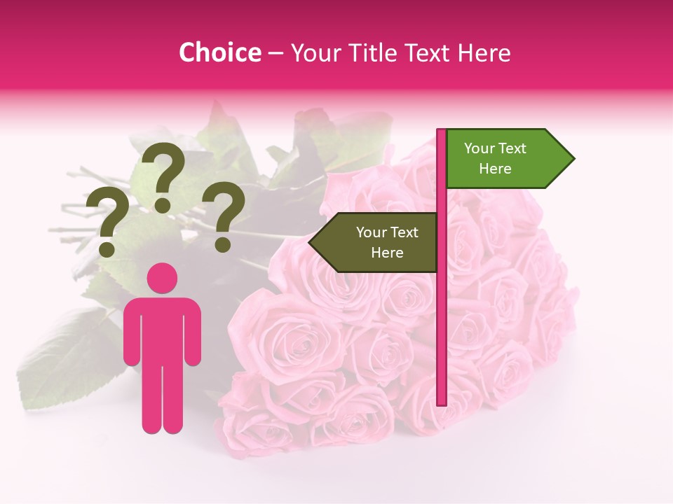 Colorful Pink Present PowerPoint Template