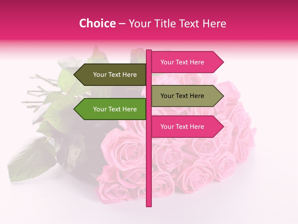 Colorful Pink Present PowerPoint Template