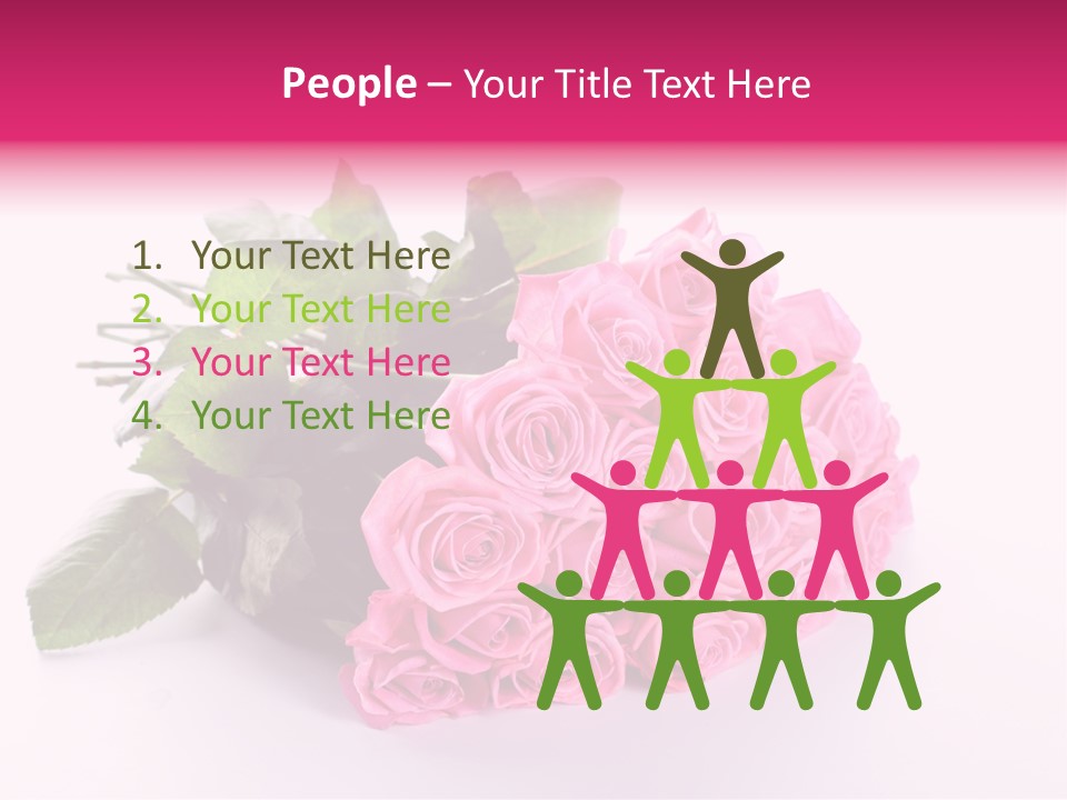 Colorful Pink Present PowerPoint Template