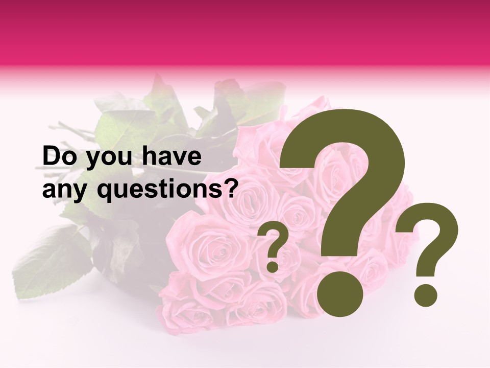 Colorful Pink Present PowerPoint Template