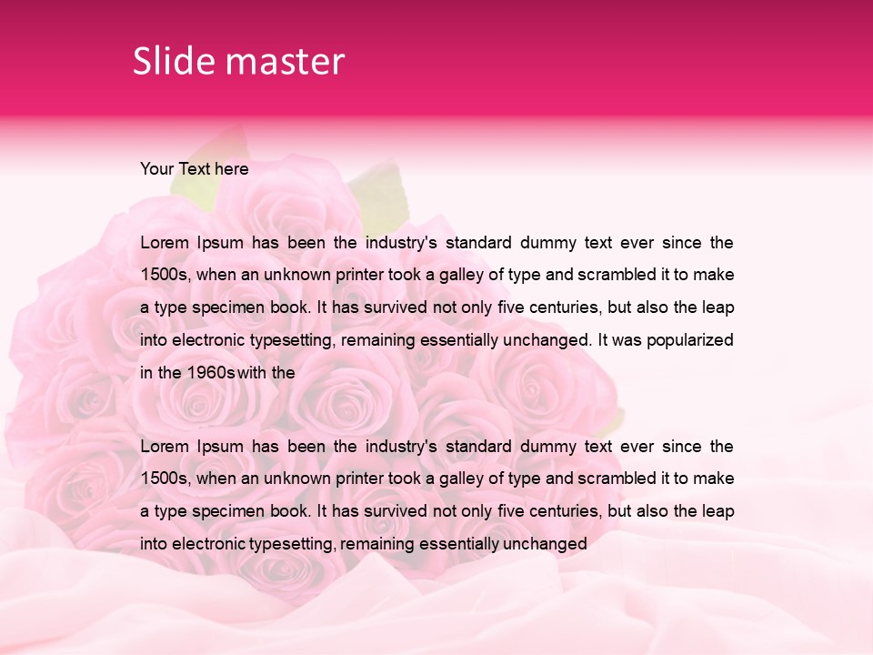 Fragility Romance Background PowerPoint Template