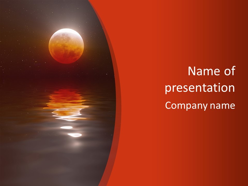 Moon Science Isolated PowerPoint Template