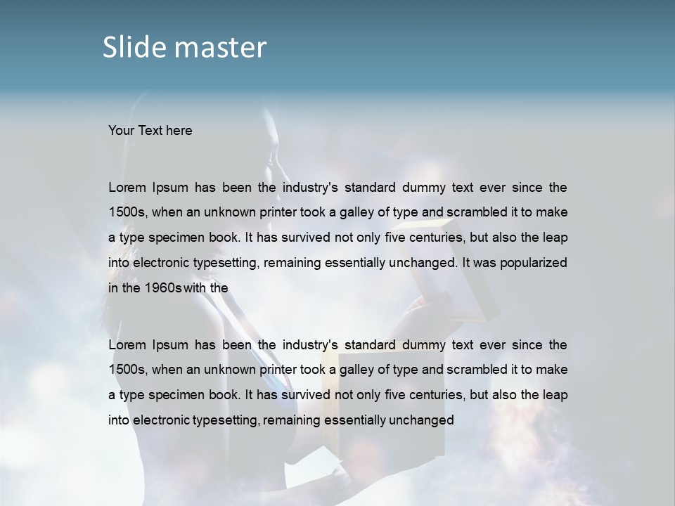 People Light Expression PowerPoint Template