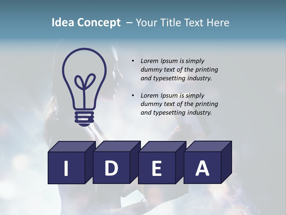 People Light Expression PowerPoint Template