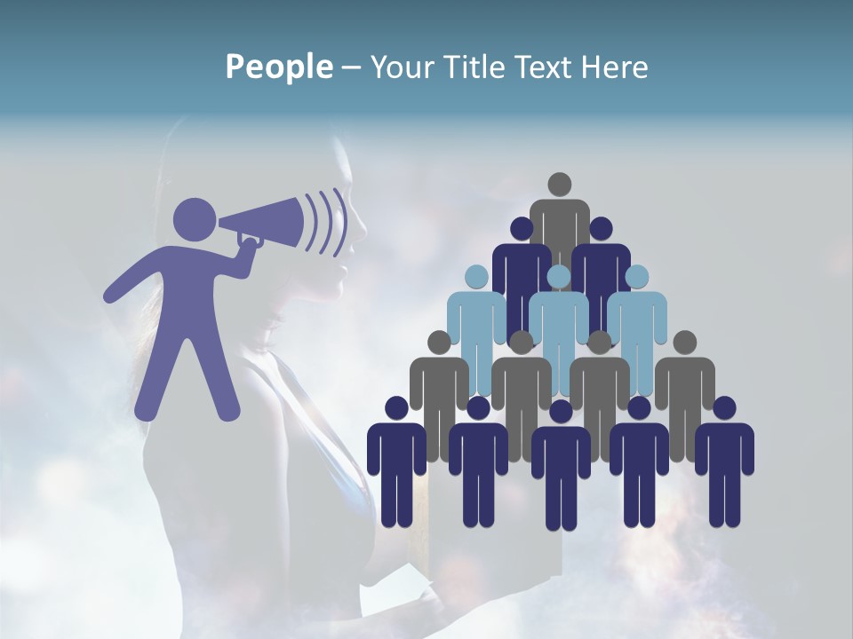 People Light Expression PowerPoint Template