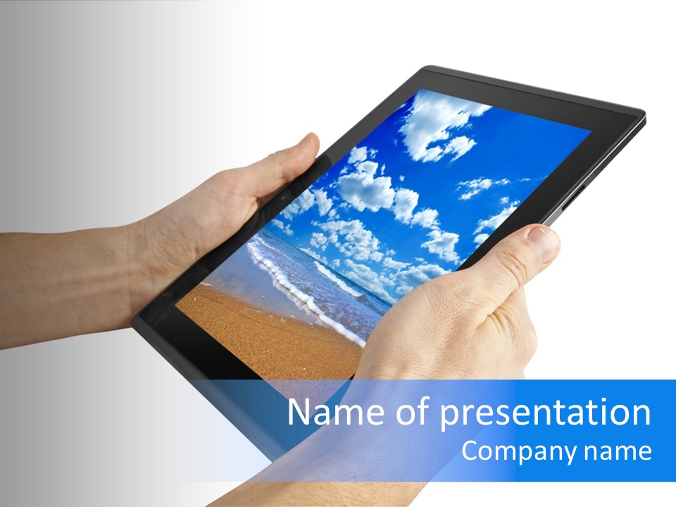 Liquid Crystal Reflection Technology PowerPoint Template