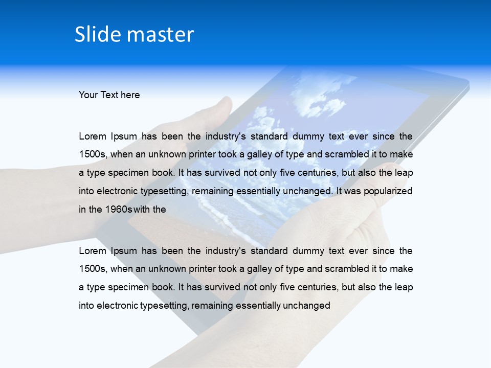 Liquid Crystal Reflection Technology PowerPoint Template