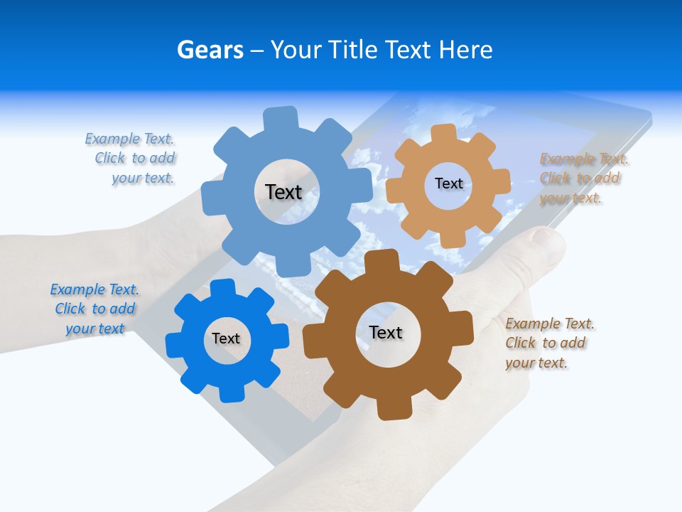 Liquid Crystal Reflection Technology PowerPoint Template