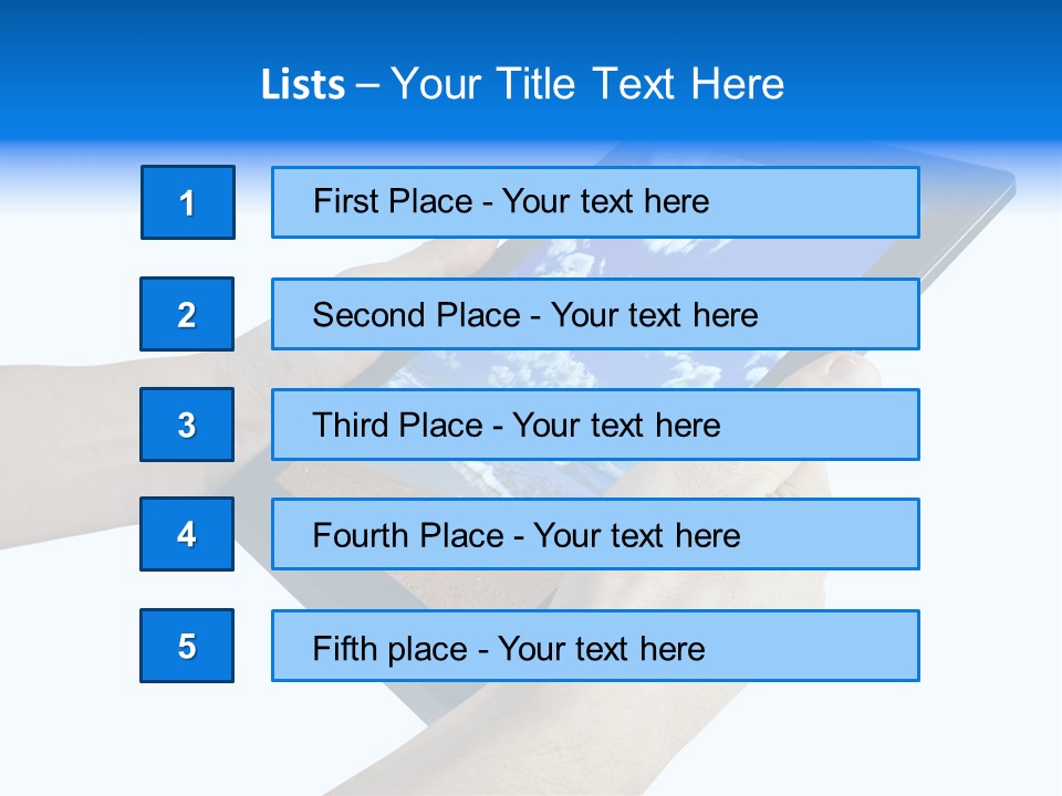 Liquid Crystal Reflection Technology PowerPoint Template
