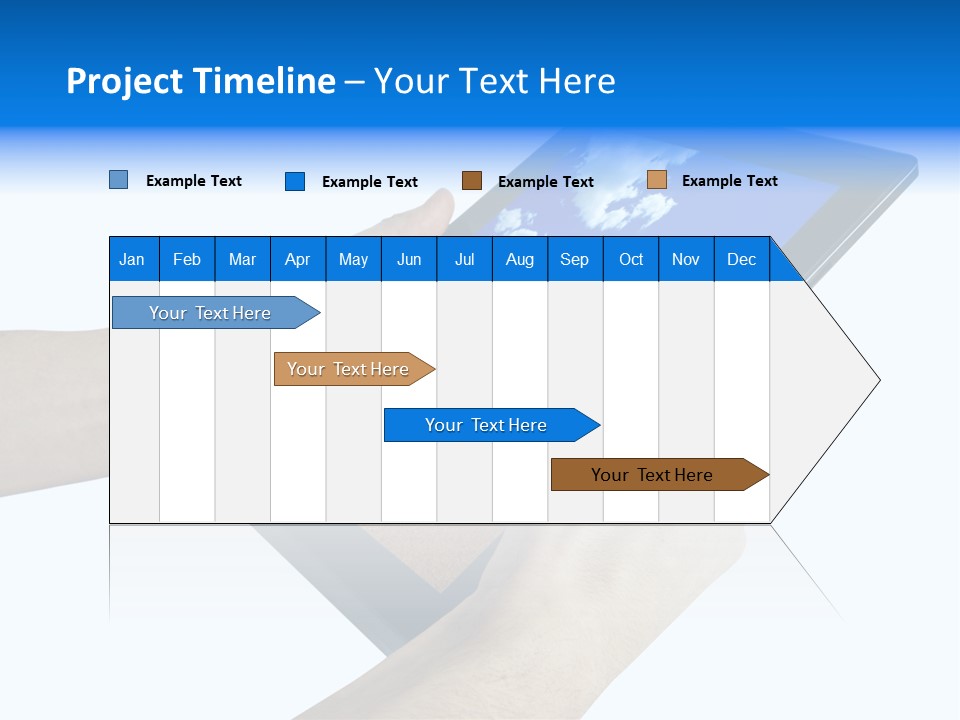 Liquid Crystal Reflection Technology PowerPoint Template