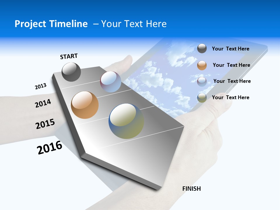 Liquid Crystal Reflection Technology PowerPoint Template