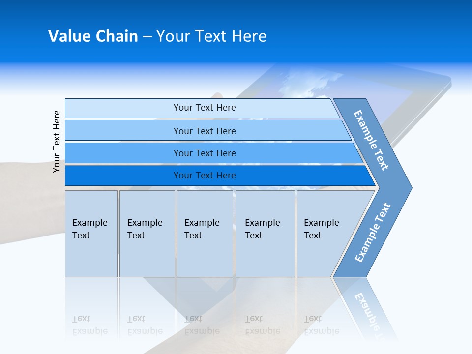 Liquid Crystal Reflection Technology PowerPoint Template