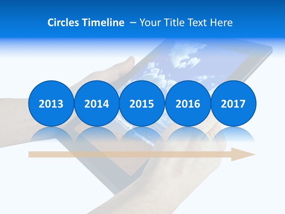 Liquid Crystal Reflection Technology PowerPoint Template