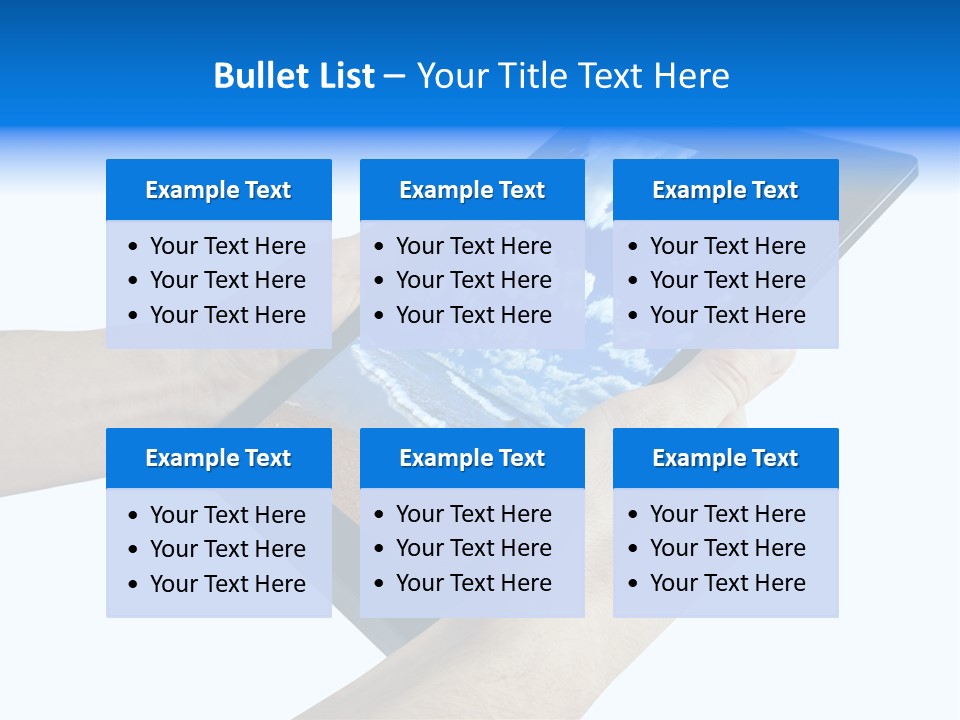 Liquid Crystal Reflection Technology PowerPoint Template