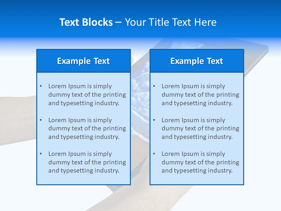 Liquid Crystal Reflection Technology PowerPoint Template