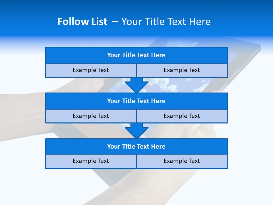 Liquid Crystal Reflection Technology PowerPoint Template