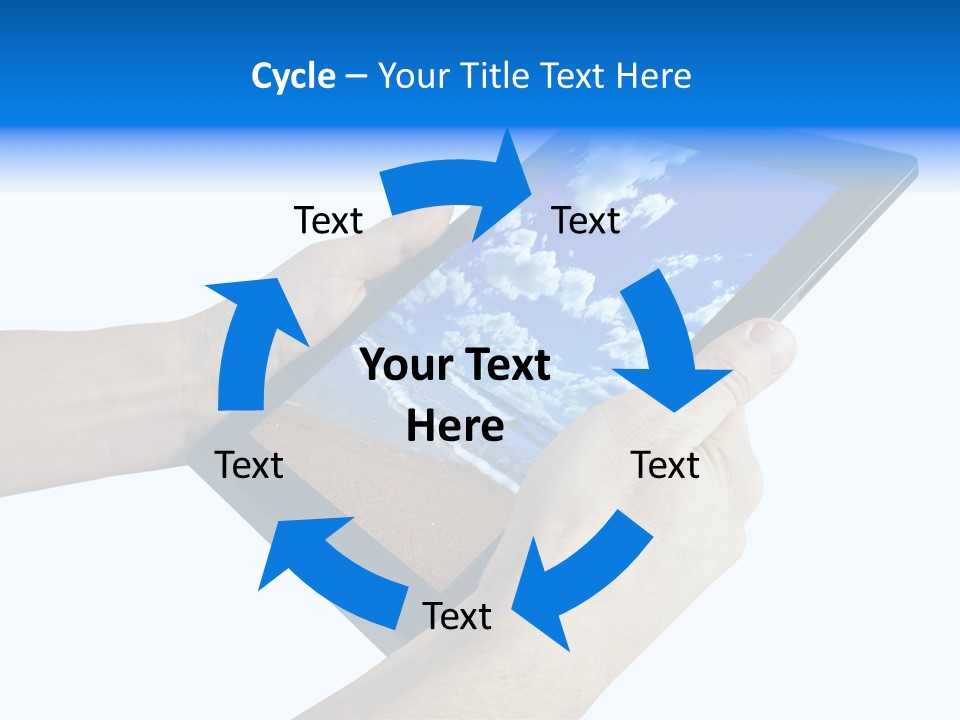 Liquid Crystal Reflection Technology PowerPoint Template