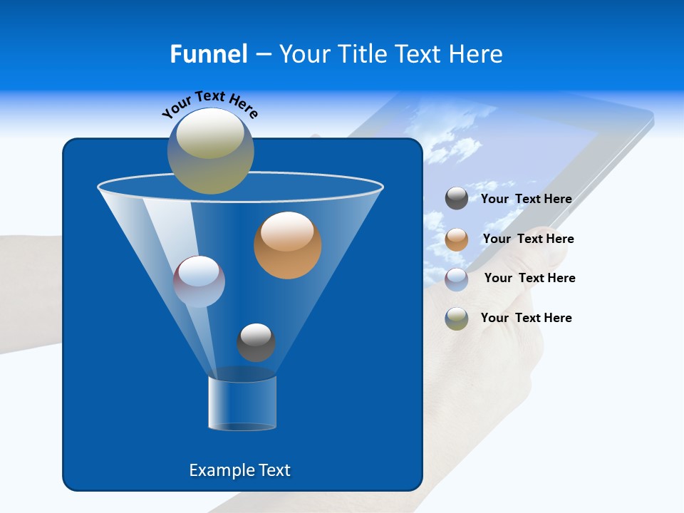 Liquid Crystal Reflection Technology PowerPoint Template