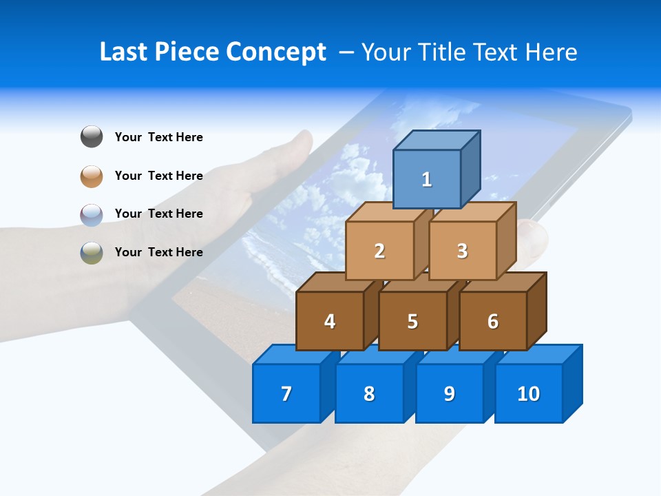 Liquid Crystal Reflection Technology PowerPoint Template