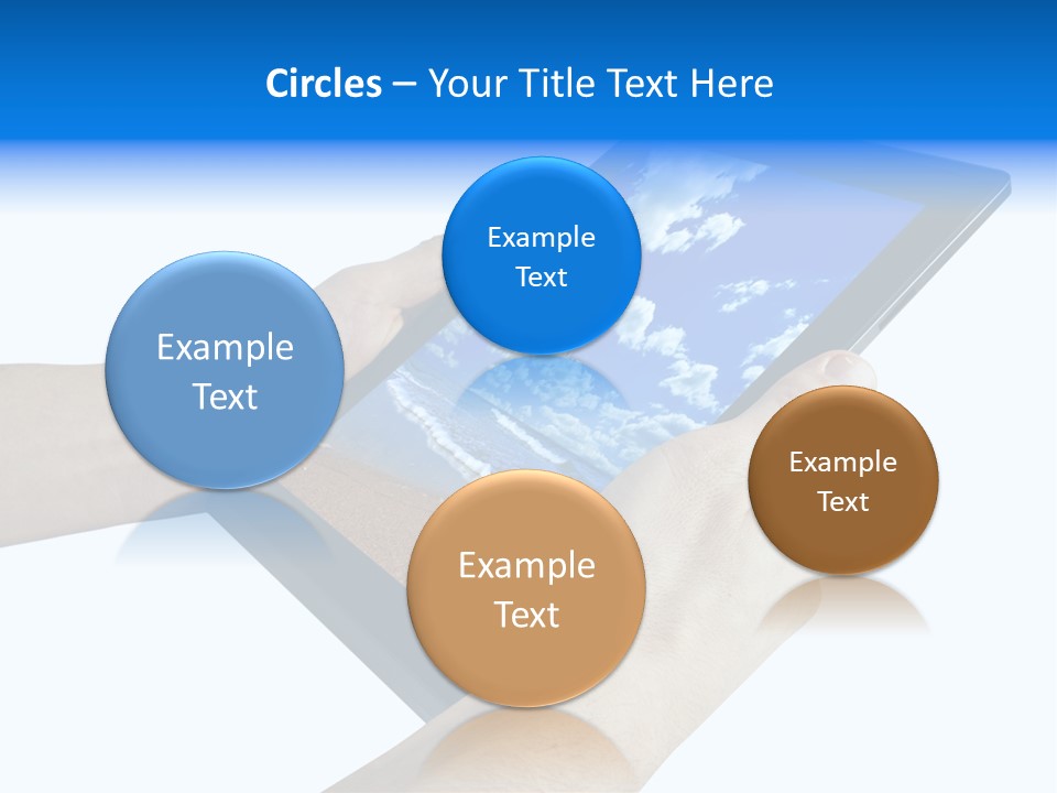 Liquid Crystal Reflection Technology PowerPoint Template