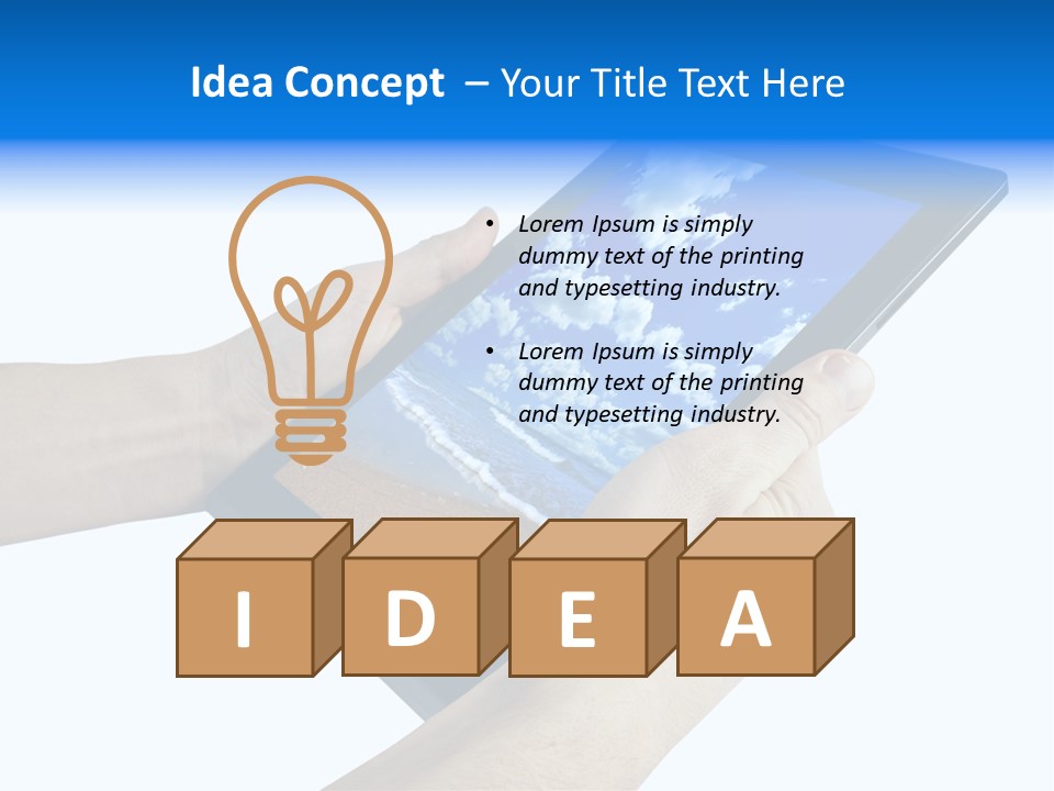 Liquid Crystal Reflection Technology PowerPoint Template