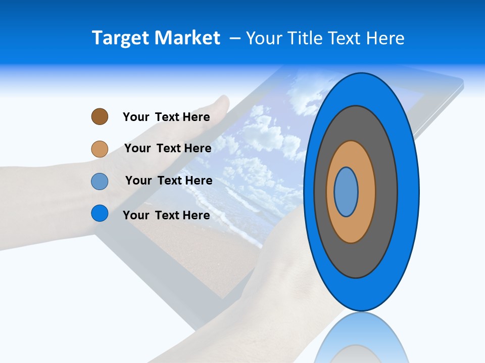 Liquid Crystal Reflection Technology PowerPoint Template