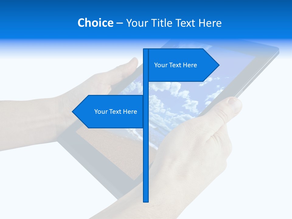 Liquid Crystal Reflection Technology PowerPoint Template