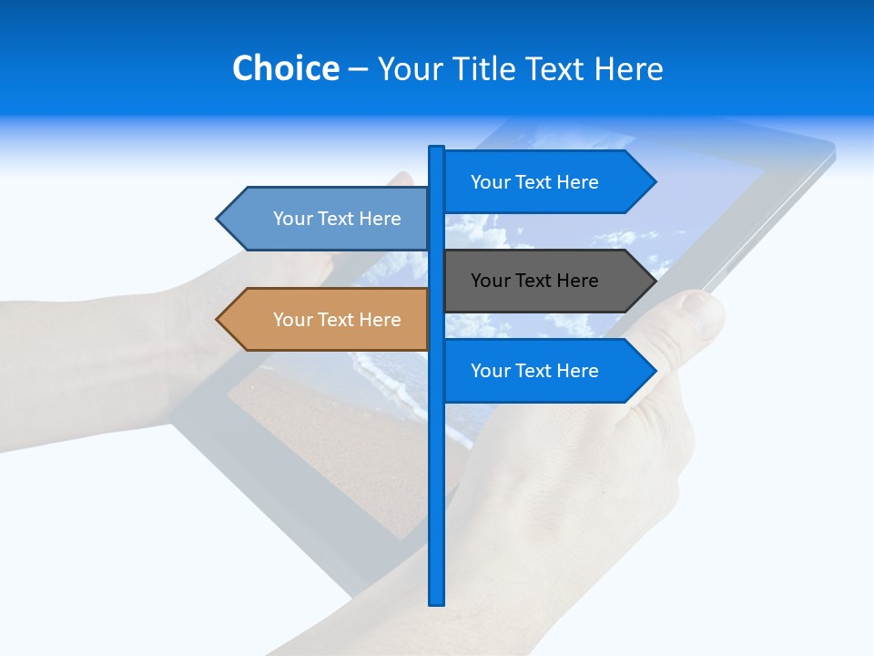 Liquid Crystal Reflection Technology PowerPoint Template