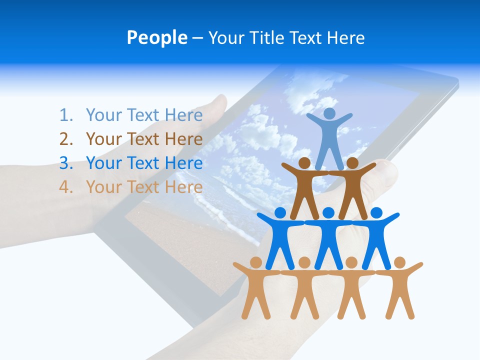 Liquid Crystal Reflection Technology PowerPoint Template