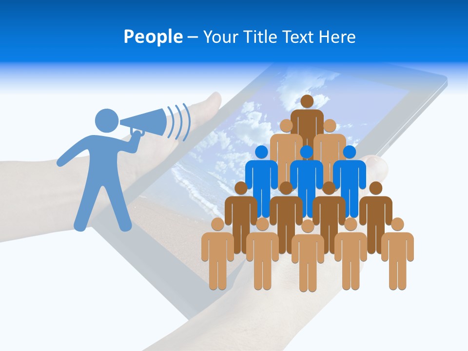 Liquid Crystal Reflection Technology PowerPoint Template