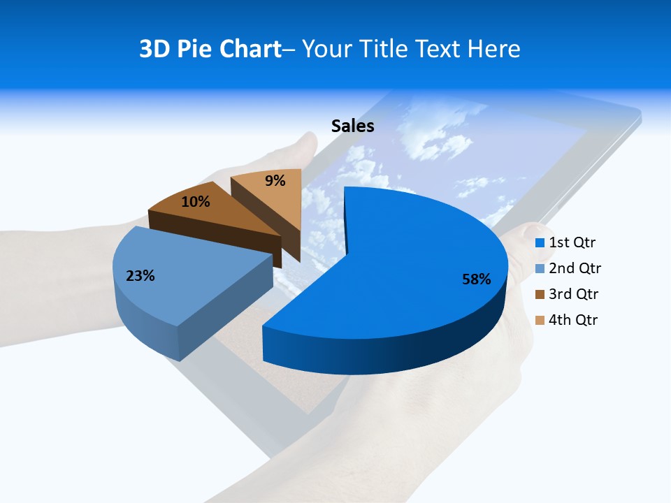 Liquid Crystal Reflection Technology PowerPoint Template