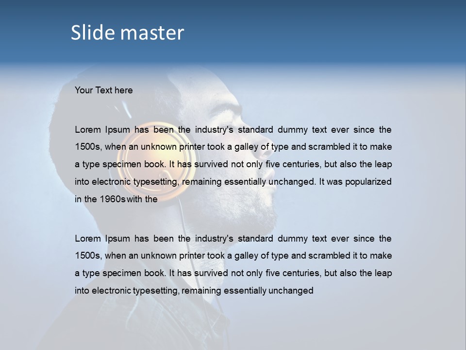 Caucasian Guy Boy PowerPoint Template