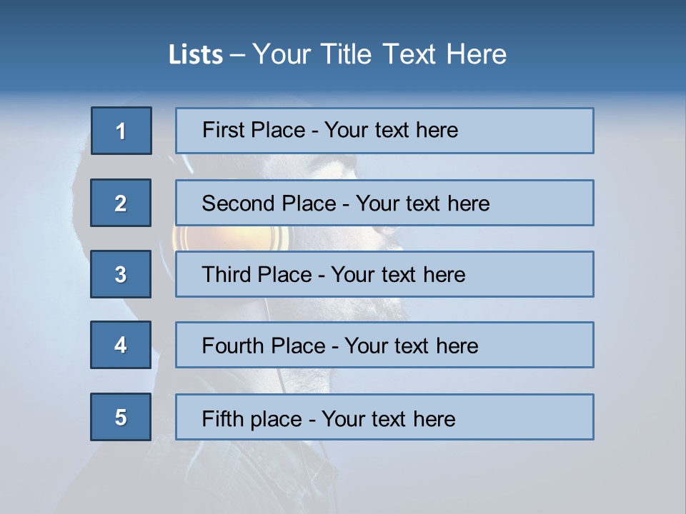 Caucasian Guy Boy PowerPoint Template