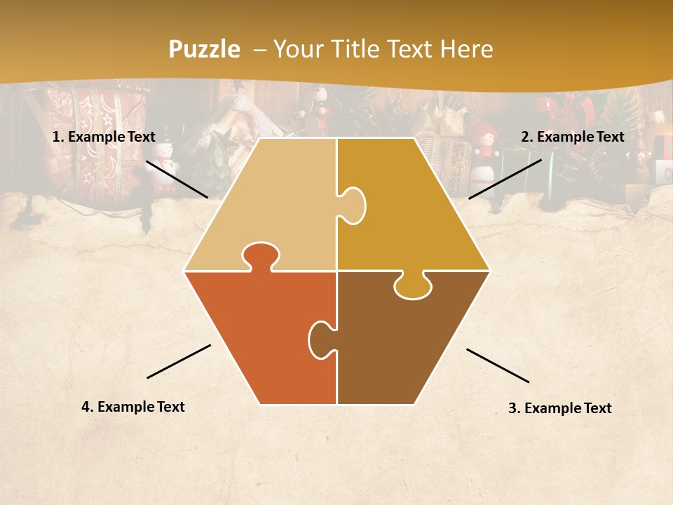 Old Christmas Red PowerPoint Template