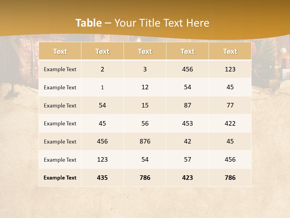Old Christmas Red PowerPoint Template