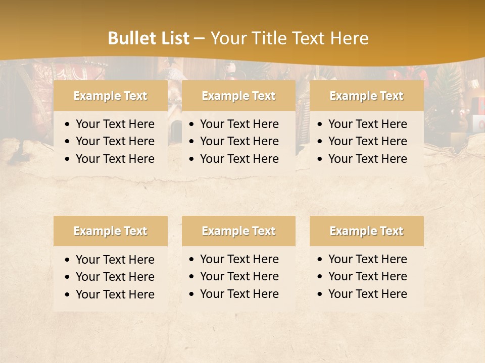 Old Christmas Red PowerPoint Template