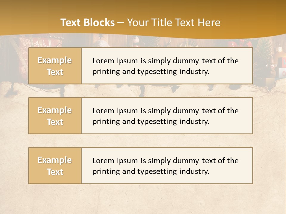 Old Christmas Red PowerPoint Template