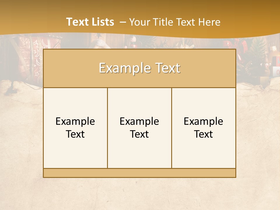 Old Christmas Red PowerPoint Template